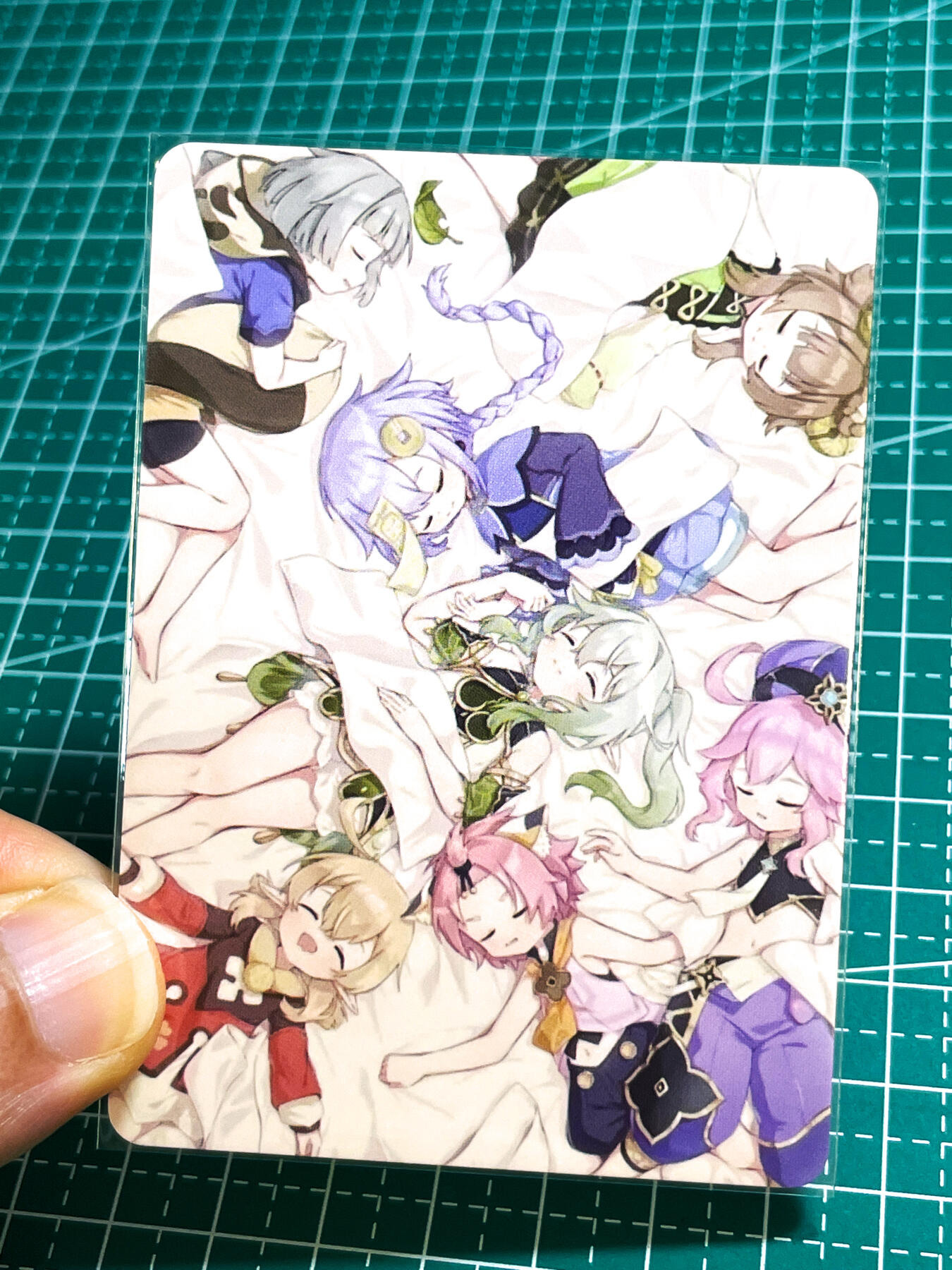【关注参拍有赠卡】显眼宝29期  奇奇怪怪专场 墨卡文创     原神星铁人物系列  甘雨   共1张   折光彩闪工艺  大卡尺寸  63*88