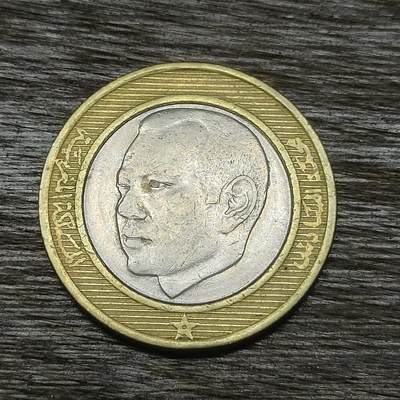 【铜匠收藏】★第131场★散币场，无佣金，30包邮。不满30元，支付5元运费。《接受代拍 代送NGC评级》 - 摩洛哥 2002年 10迪拉姆 双金属币