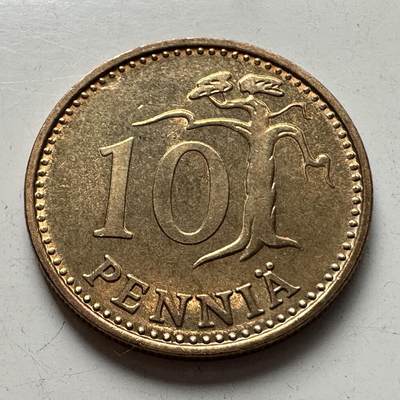 🌹外币初藏🌹🐯2025年第94场  每周二四六晚8️⃣点 接代拍 - 芬兰1973年10芬尼