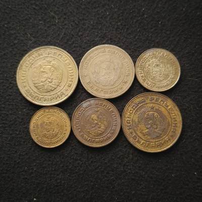 【全场包邮】纯粹捡漏拍455场 - 保加利亚1962/1974年6枚套币