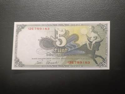2025八月第五期（总第190期） - 德国1948版5马克AUNC后期印刷批次，骑牛女神