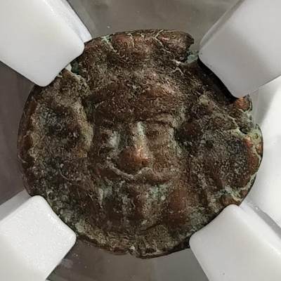 希腊罗马丝路打制币化石【中外钱币放漏】专场！陆小鱼的钱币仓，限时拍卖第076场 - 埃兰王国 少见正面像奥罗德四世铜币/阿尔忒弥斯半身像