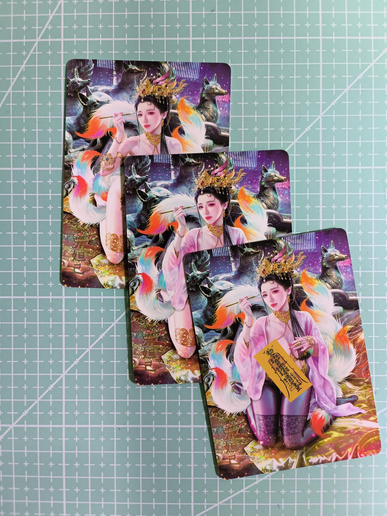 C先生卡牌 第11期 人间传亲签·西游姬亲签·乾坤未定亲签·轩辕春秋亲签·武韵红颜亲签(持续收拍品中...) 【普卡】燎原×巴丁《绝色绘卷》苏妲己 三渐变