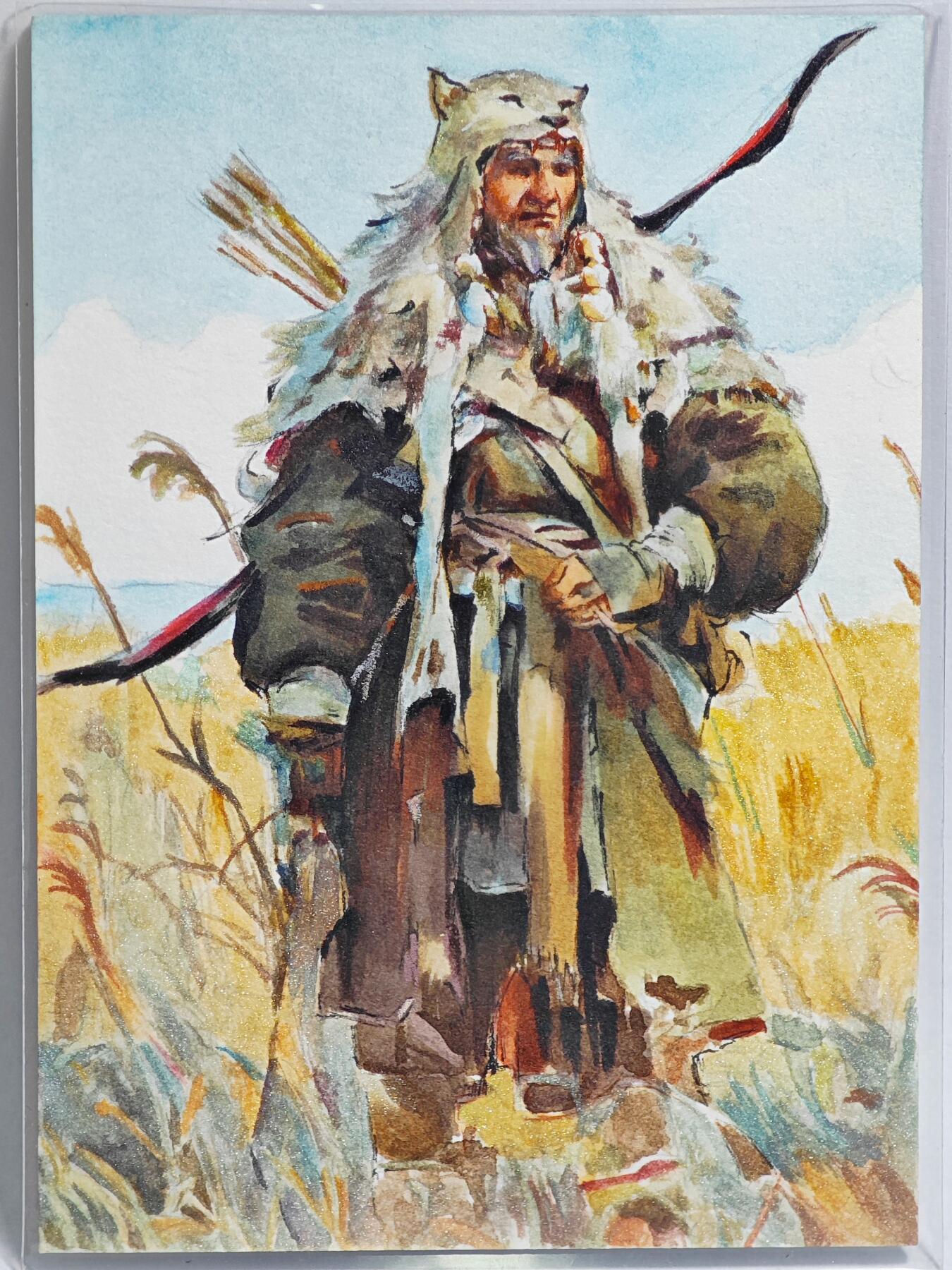 白泽拍卖卡牌手绘专场第23期（中庭淡月照三更，白露洗空河汉明） 2025 boss手绘卡 双尾蝎 解宝  八抖亲签
