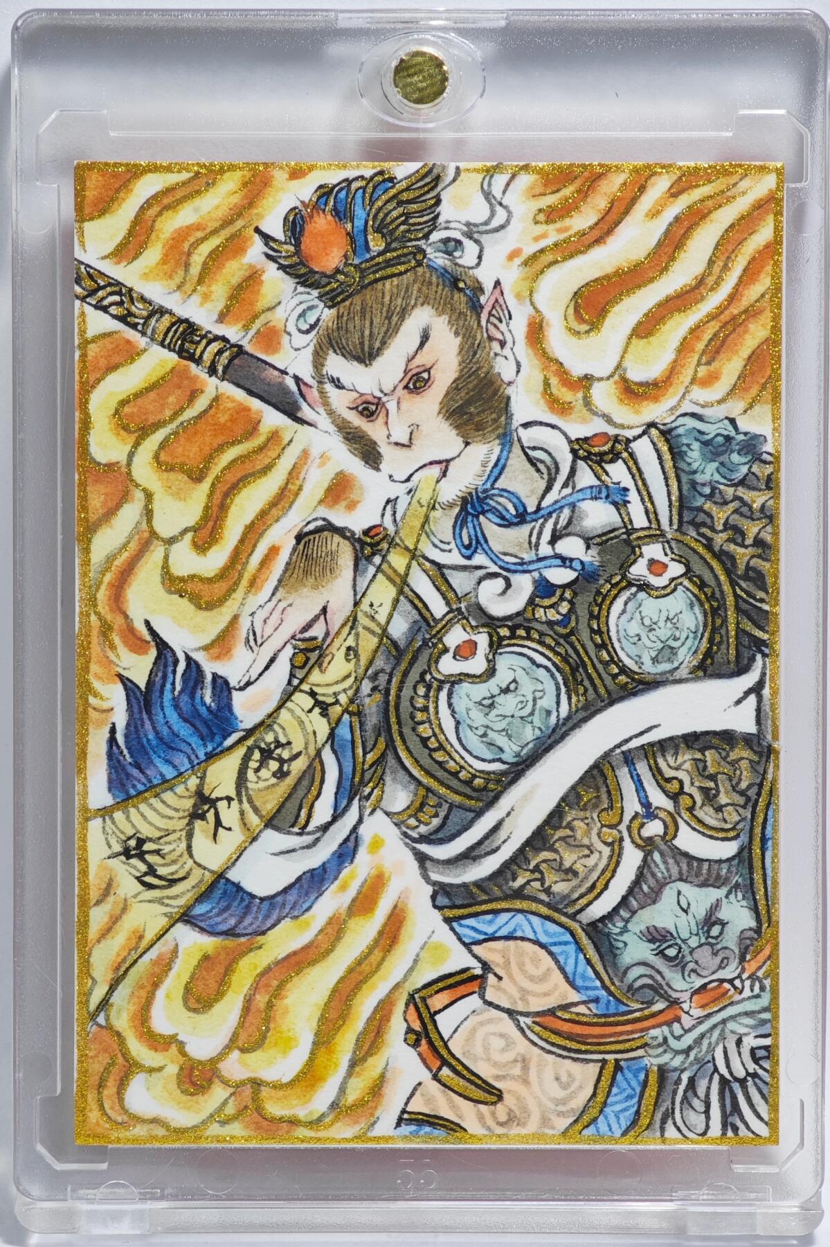 白泽拍卖卡牌手绘专场第23期（中庭淡月照三更，白露洗空河汉明）