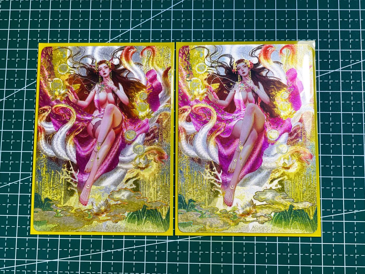 【关注参拍有赠卡】显眼宝29期  奇奇怪怪专场 燎原卡牌 焱卡文化 特卡 神姬 苏妲己一对2张 女帝造型 日月神教 幻彩折光   63*88