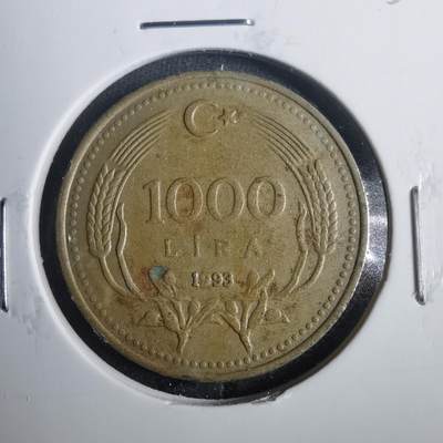沼泽如烟--第821场 - 土耳其1993年1000里拉