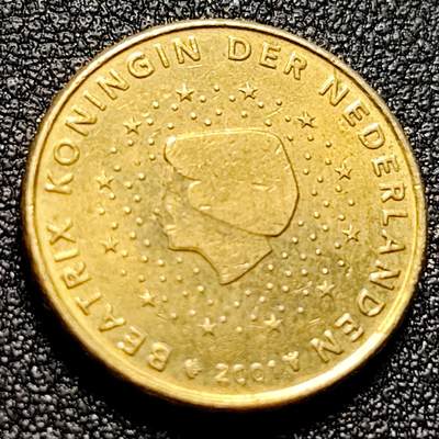 泉币菌-第103场-精品福利场 - 欧元 贝娅特利克斯 荷兰10欧分硬币 19.75mm 