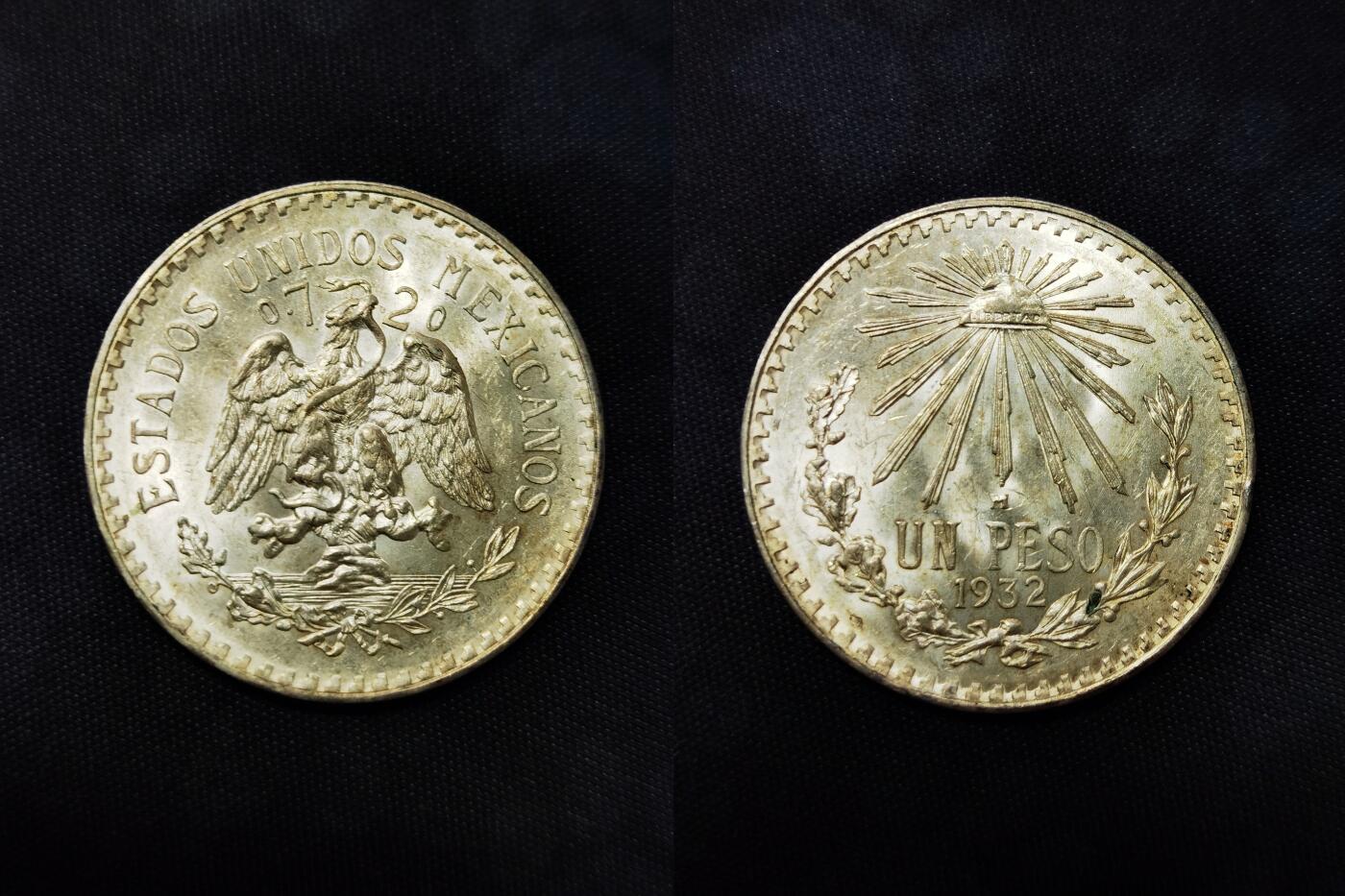 1932年墨西哥鹰洋1比索