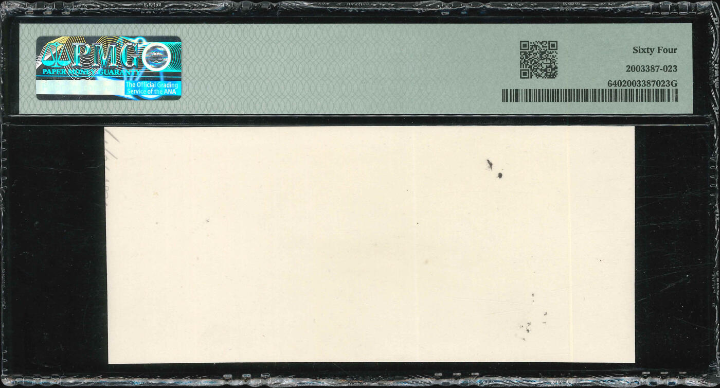 悠历世界钱币拍卖 世界钱币拍卖 Columbia, 1 Peso, S/N. A000000, Front Archival Photograph, PMG 64.