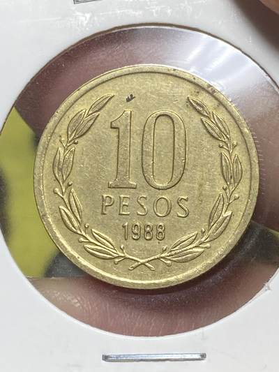 2025年第八十三场(总第一百零九场）外国好品散币(免佣金) - 智利🇨🇱1988年10比索(窄日期版，首发年仅发行2年)