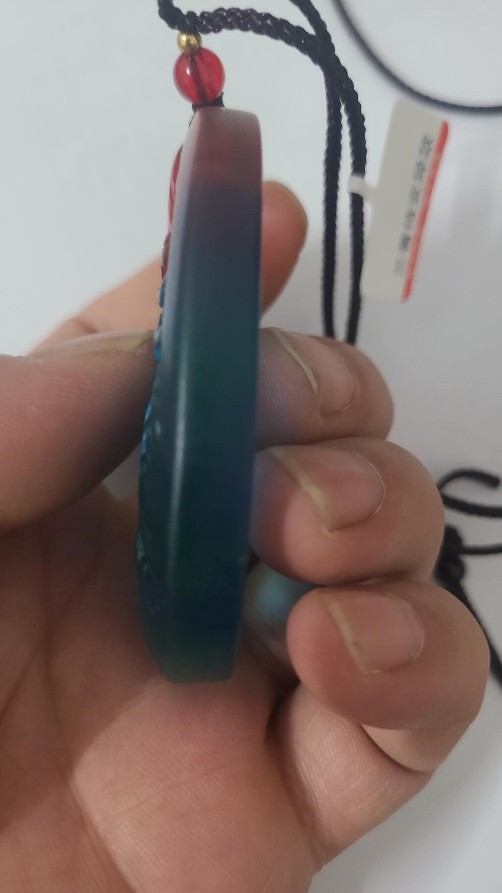 蓝奢待变异款沉香吊坠