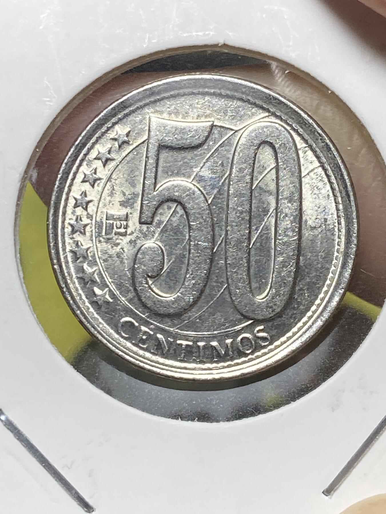 2025年第八十三场(总第一百零九场）外国好品散币(免佣金) 委内瑞拉🇻🇪2007年50分(2007–2012年套币第一版，钢材质版，首发年仅发行2年)