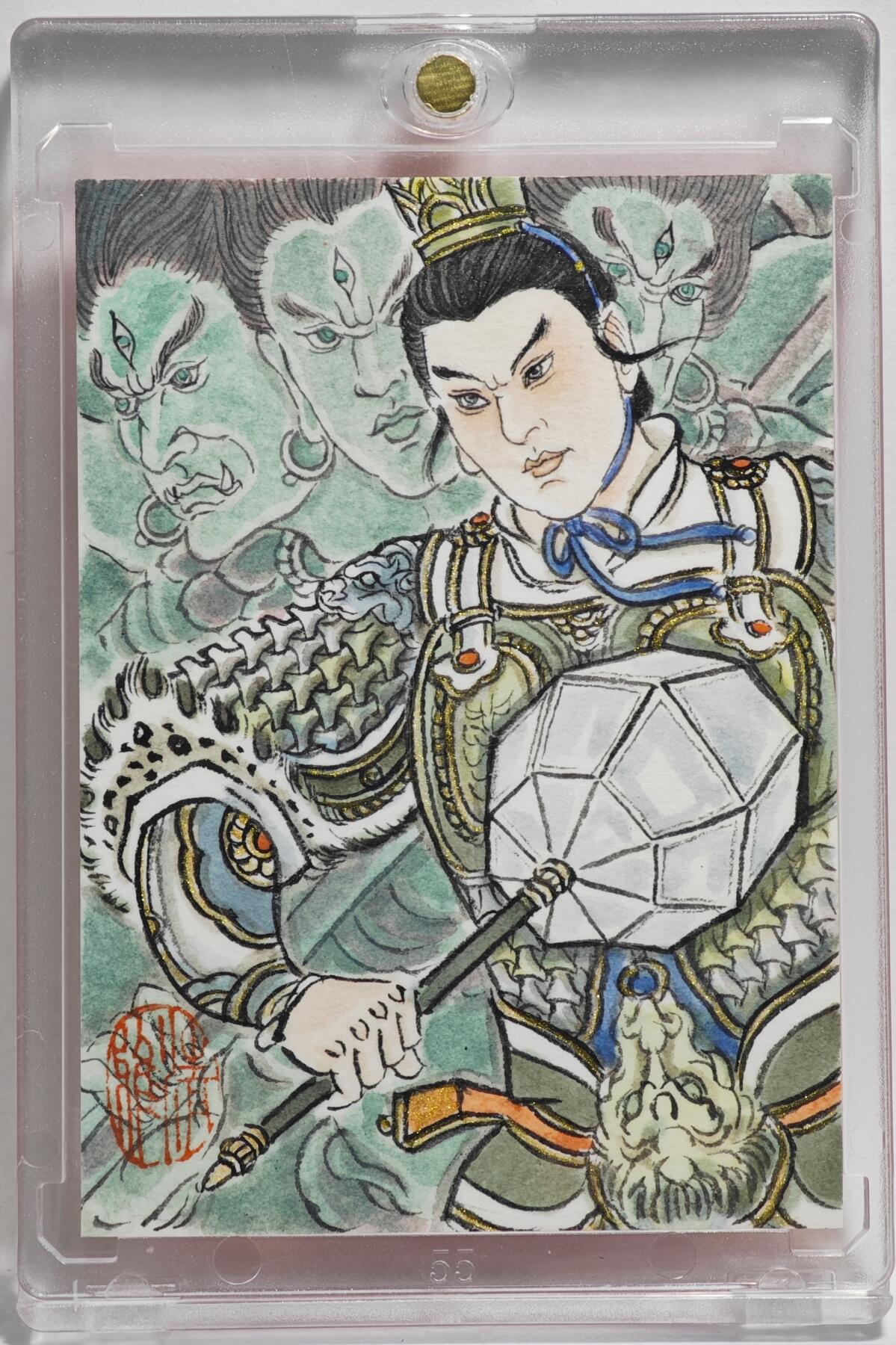 白泽拍卖卡牌手绘专场第23期（中庭淡月照三更，白露洗空河汉明）