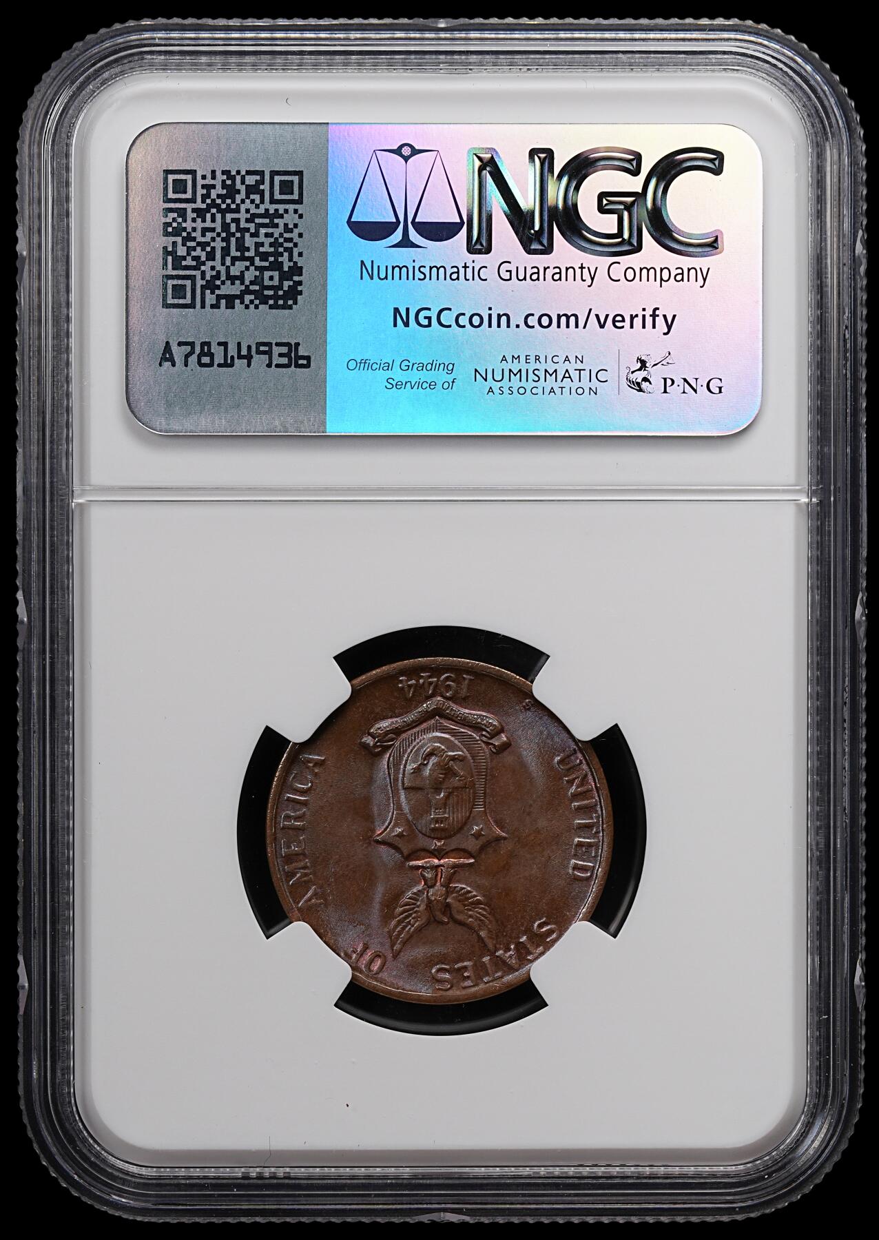 修遠堂世界钱币第八十二期 NGC MS64BN 1944年美属菲律宾1分铜币