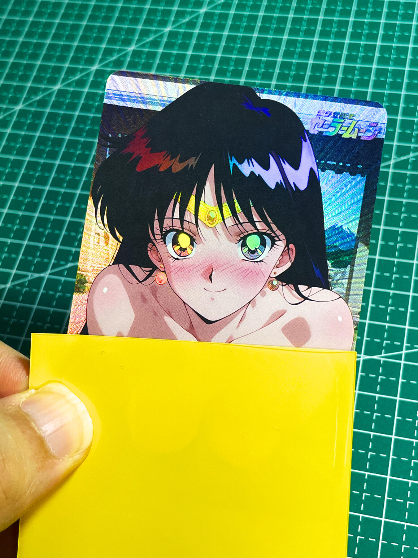 【关注参拍有赠卡】显眼宝29期  奇奇怪怪专场 嘎嘎鸭卡牌  美少女战士 第一人称临场感十足的大头卡一张  折光彩闪小卡尺寸  60*87