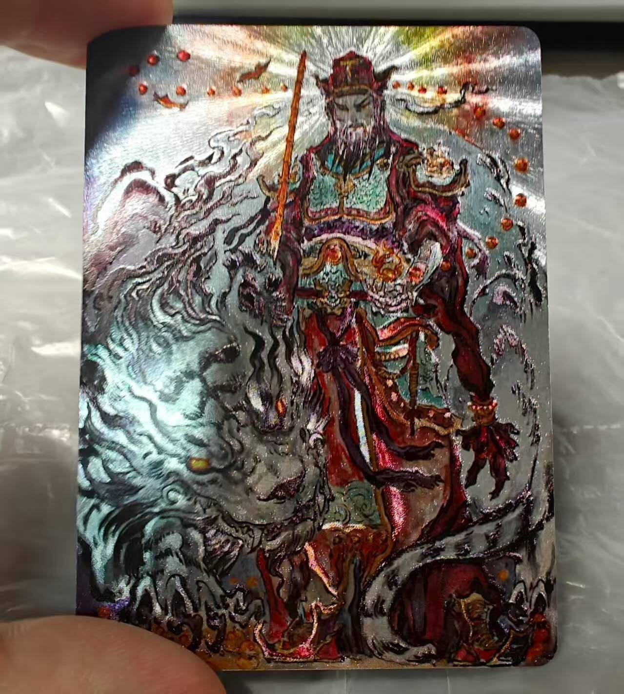 龙虎卡牌第五十二场，小坏熊，你真坏 （无佣金，满120包邮，欢迎送拍） 粗闪卡 启读  沈鑫封神榜特卡 赵公明财神