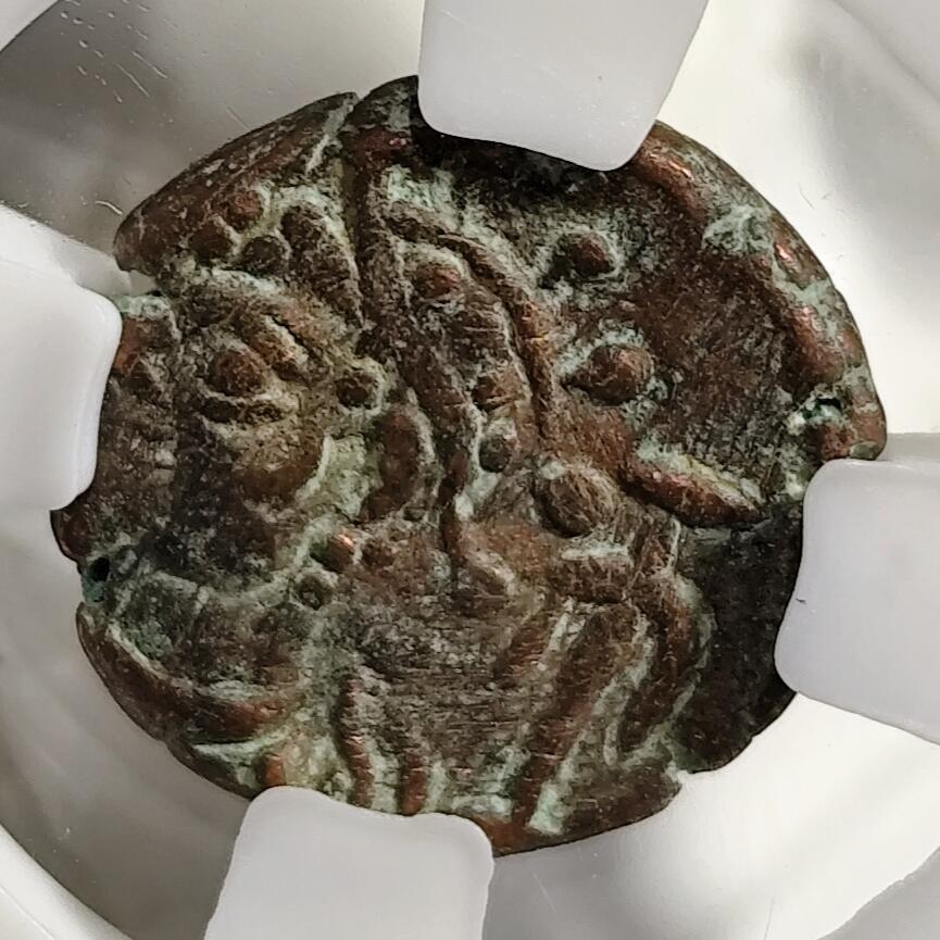 希腊罗马丝路打制币化石【中外钱币放漏】专场！陆小鱼的钱币仓，限时拍卖第076场 埃兰王国 少见正面像奥罗德四世铜币/阿尔忒弥斯半身像