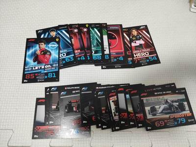 卡迷第5期，清仓 - Topps 2023F1方程式塞车卡 黑卡 一贴