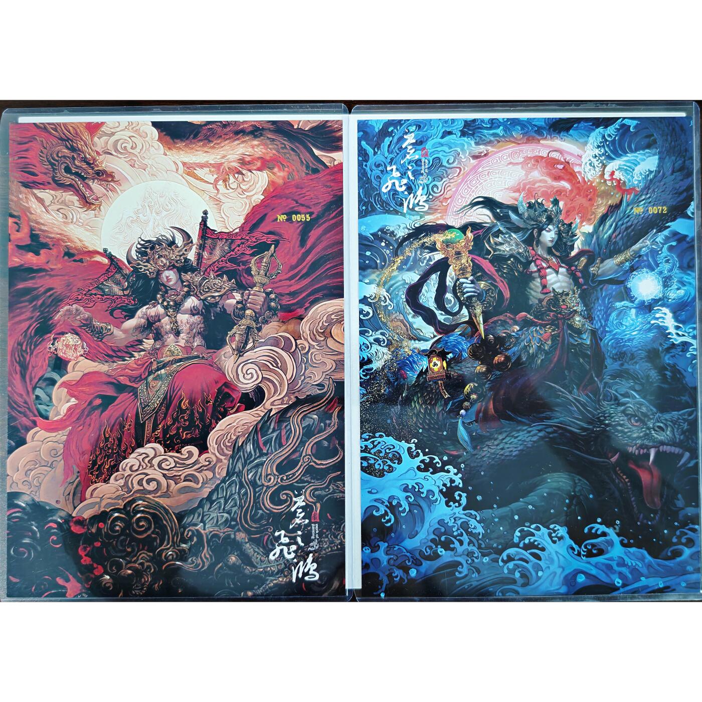 白泽拍卖卡牌手绘专场第23期（中庭淡月照三更，白露洗空河汉明）