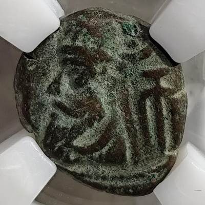 希腊罗马丝路打制币化石【中外钱币放漏】专场！陆小鱼的钱币仓，限时拍卖第076场 - 埃兰王国 奥罗德三世铜币/阿尔忒弥斯半身像