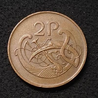【全场包邮】纯粹捡漏拍455场 - 爱尔兰1980年2便士大铜币