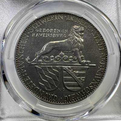 1929卡尔歌茨银章狮子亨利诞辰800年PCGS SP63 1929卡尔歌茨银章狮子亨利诞辰800年PCGS SP63
