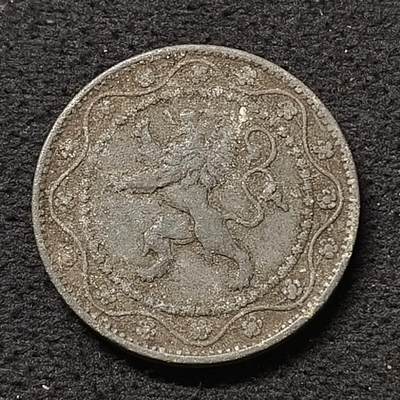 【全场包邮】纯粹捡漏拍455场 - 德占比利时1916年25分狮徽锌币