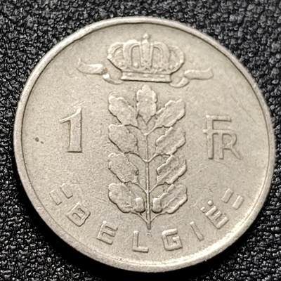 泉币菌-第106场-散币乐园场 - 比利时1952年1法郎铜镍币（佛兰芒文版BELGIË），谷物女神