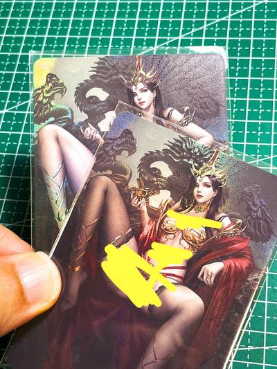 【关注参拍有赠卡】显眼宝29期  奇奇怪怪专场 - 冰狗 女王一对艺术 折光彩闪 63*88