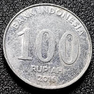 泉币菌-第103场-精品福利场 - 印度尼西亚100卢比铝币 鹰徽人物 23mm