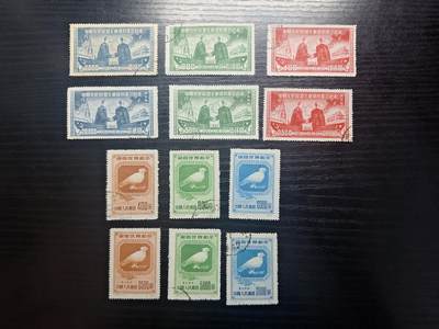 博彦收藏 KT 9月1日 8点邮票专场 - 纪5/纪5东贴、纪8/纪8东贴 盖销4套，上品