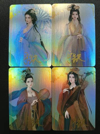 天玑星卡拍第118期《9.1周一截拍》持续收拍收评中 满赠卡需备注 - 【亲签卡】宁缺卡牌 西施 貂蝉 杨玉环 王昭君 彩闪 四张