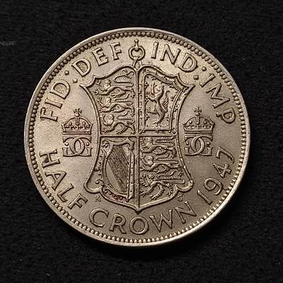 【全场包邮】纯粹捡漏拍455场 - 英国1947年乔治六世半克朗
