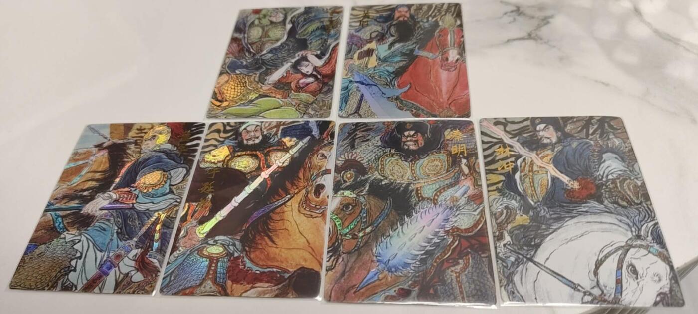 秋原瞳的小店第二十一期（持续收拍，一叶知秋，一夜知秋,妹卡专场） 昆仑万象项目特卡水浒5虎➕董平霸妻彩闪一套6张