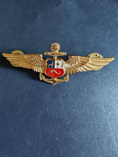 老王徽章第145期 - 秘鲁海军航空兵技能章    直径2.5英寸    美国梅耶厂代工