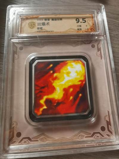 阳大大卡牌拍卖第70期（持续收拍品，周五晚上九点截拍，进群福利早知道） - 【9.5分】暴雪 魔兽世界 炎爆术 银框