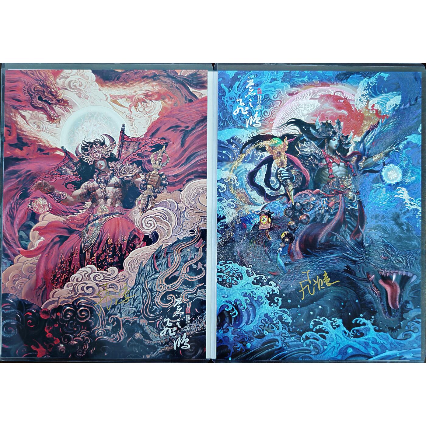 白泽拍卖卡牌手绘专场第23期（中庭淡月照三更，白露洗空河汉明）