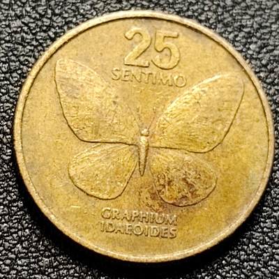 泉币菌-第106场-散币乐园场 - 菲律宾25分铜币 1983年 蝴蝶 21mm
