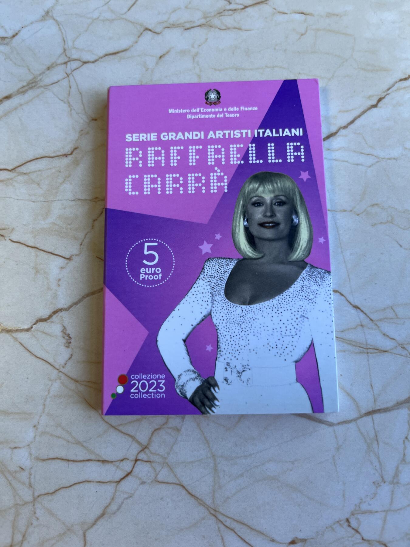 第173期拍卖【长期征集拍品】 卡装意大利2023年拉斐尔·卡拉5欧双色精制纪念币