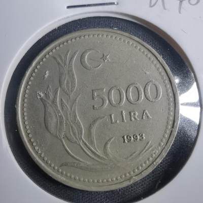 沼泽如烟--第821场 - 土耳其1993年5000里拉