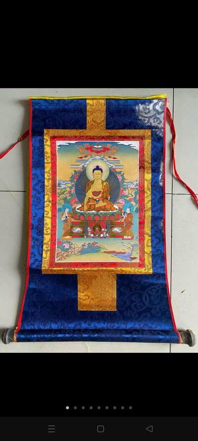 老寺庙拆迁偶得唐卡画，绢丝，手绘，精美绝伦，用料考究，做工精致，庙宇供奉多載，已开光，请回家吧，摆设供奉，镇宅辟邪，永世平安！ 老寺庙拆迁偶得唐卡画，绢丝，手绘，精美绝伦，用料考究，做工精致，庙宇供奉多載，已开光，请回家吧，摆设供奉，镇宅辟邪，永世平安！