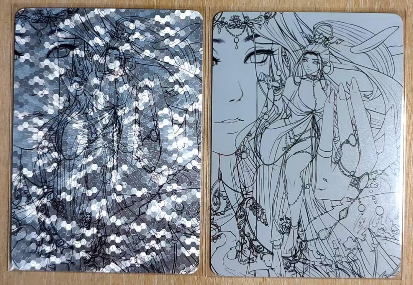 龙虎卡牌第五十二场，小坏熊，你真坏 （无佣金，满120包邮，欢迎送拍） 粗闪+磨砂普卡 次元鉴赏卡牌 线稿