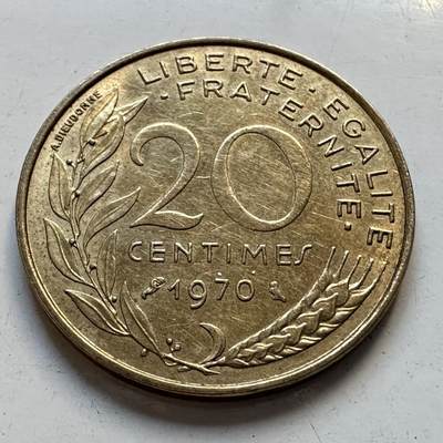 🌹外币初藏🌹🐯2025年第95场  每周二四六晚8️⃣点 接代拍 - 法国1970年20分