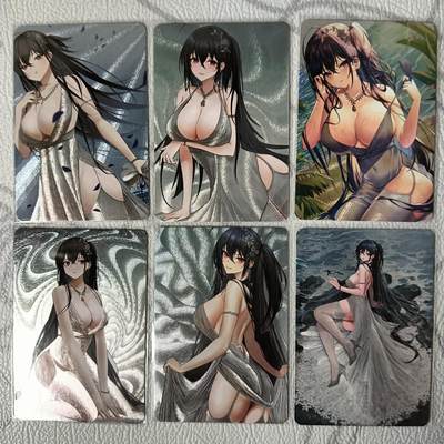 花开卡拍第36期（8月31号周日截拍，品控勿拍!!!拍品不寄存，运费5元，自制卡难免瑕疵，可能存在轻微撞角爆边等出厂瑕疵，品控介意勿拍！） - 碧蓝航线卡牌 大凤一套6张 粗闪 大凤吸睛的必然是大雷