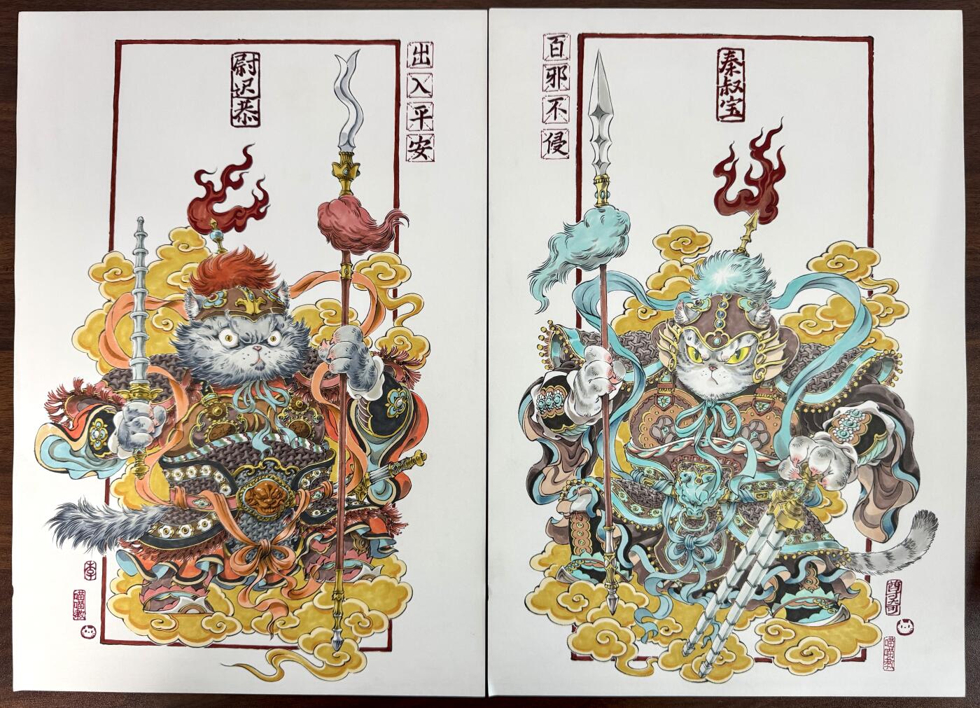 白泽拍卖卡牌手绘专场第23期（中庭淡月照三更，白露洗空河汉明）