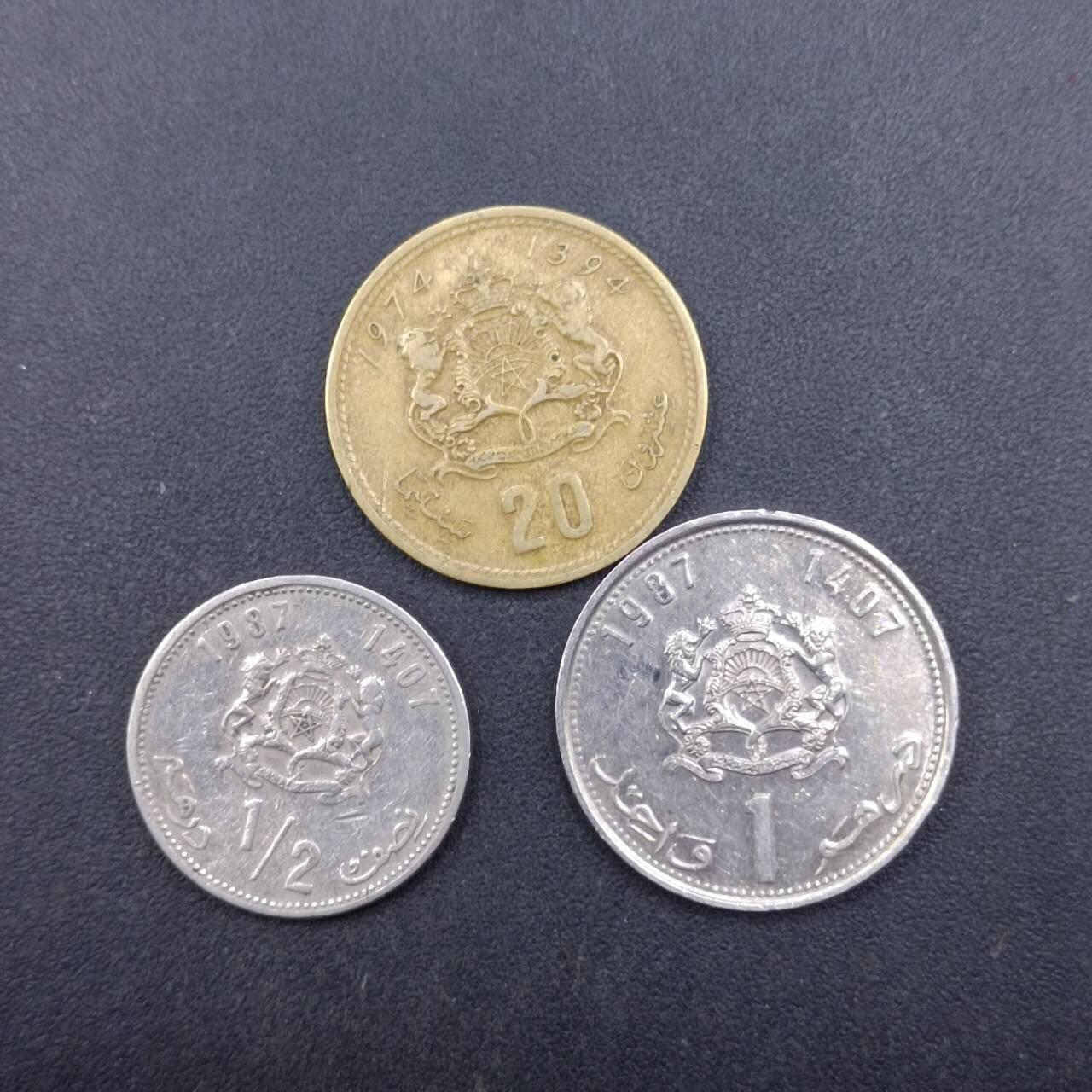 【淘币小摊】实时拍第七百二十七拍  散币场  满百包邮可预留二周 每周一统一发货   突尼斯3枚
