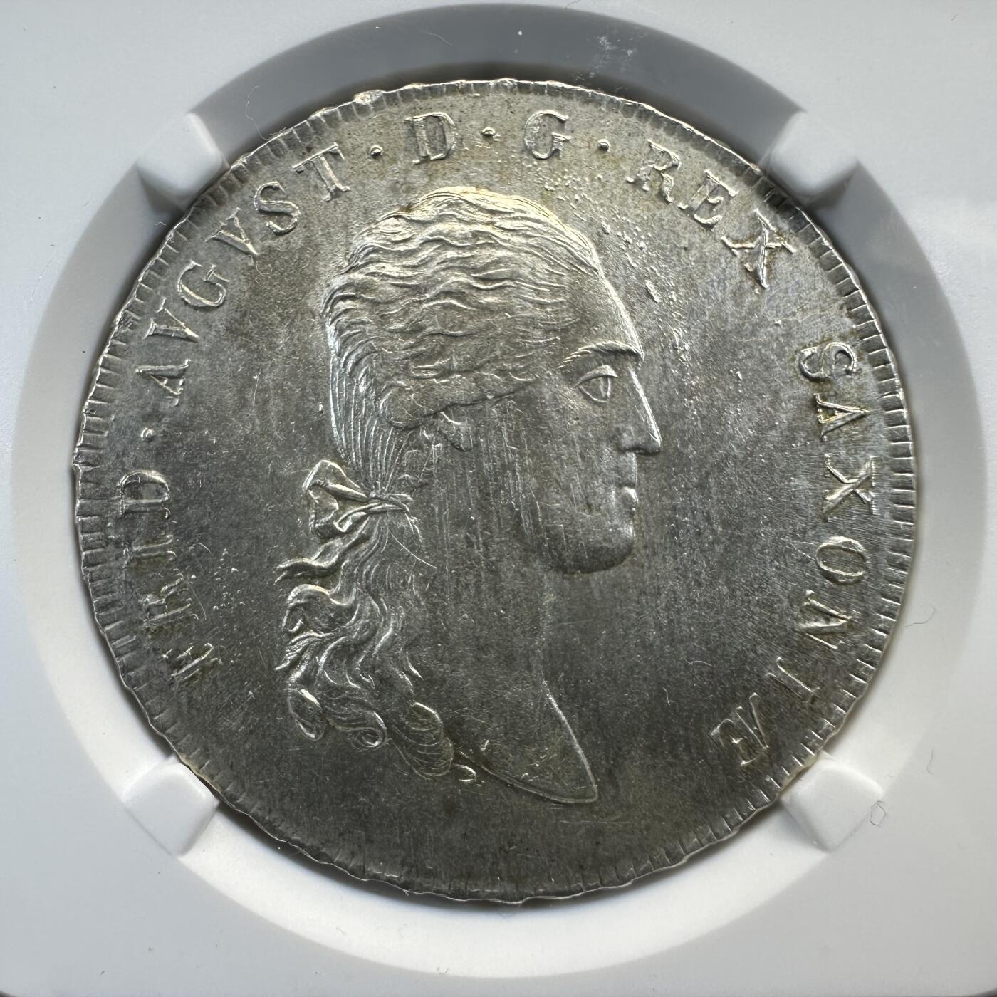 1809德国萨克森奥古斯特NGC MS61 早期皇冠大泰勒