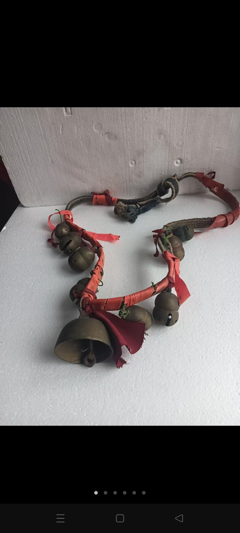 清代马铃铛一串，包铜的，品相如图