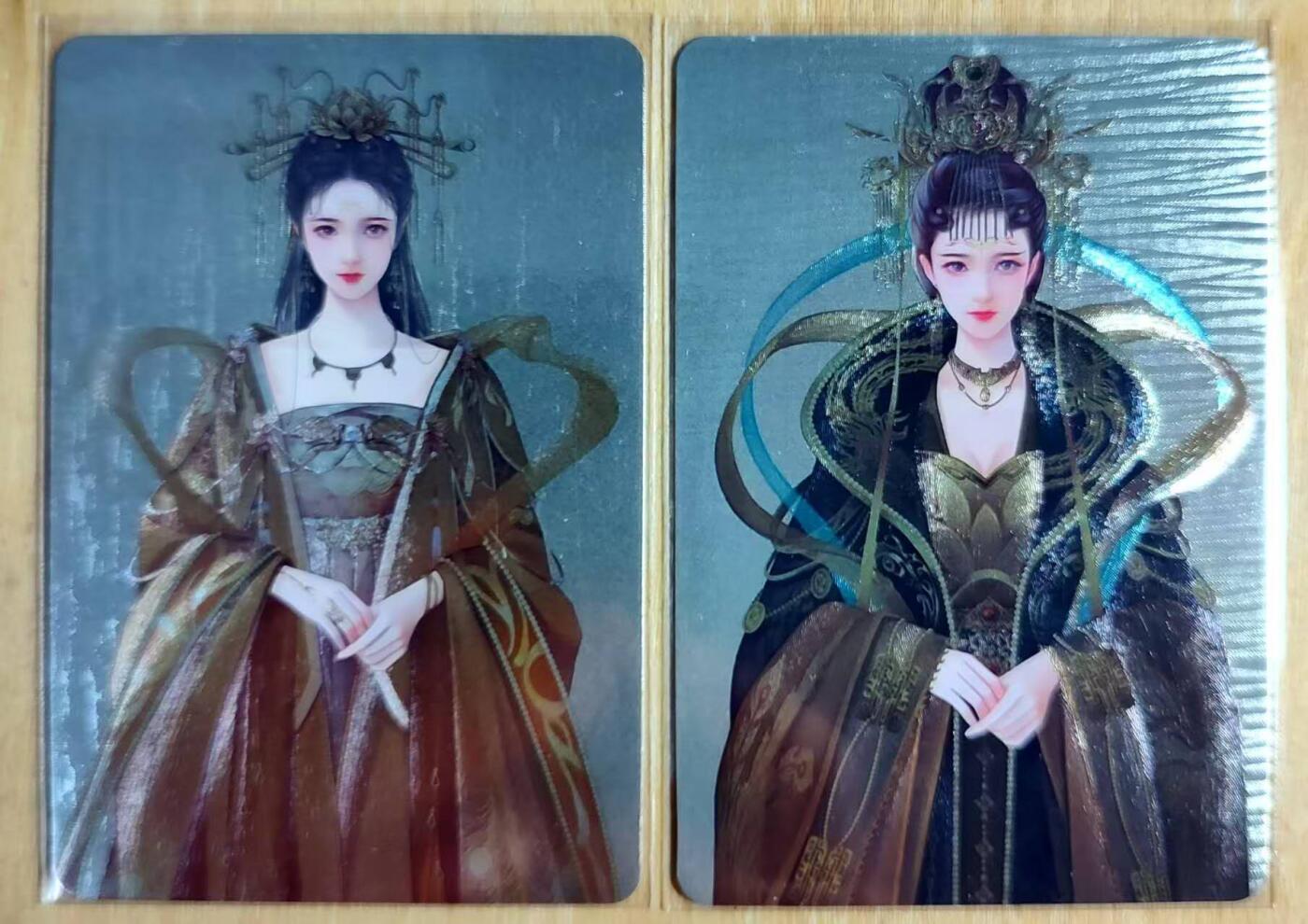 龙虎卡牌第五十二场，小坏熊，你真坏 （无佣金，满120包邮，欢迎送拍） 粗闪2张 宁缺卡牌 武则天 少女版本很稀有